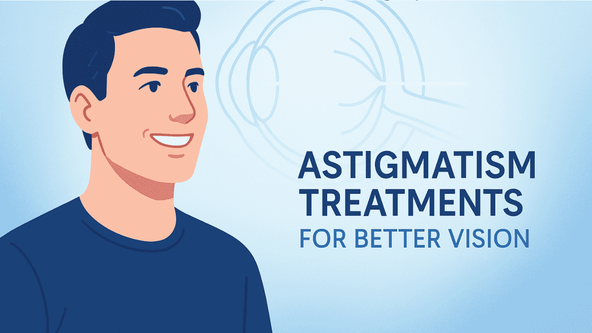 A confident person with clear vision after successful astigmatism treatment, symbolizing hope and modern solutions.