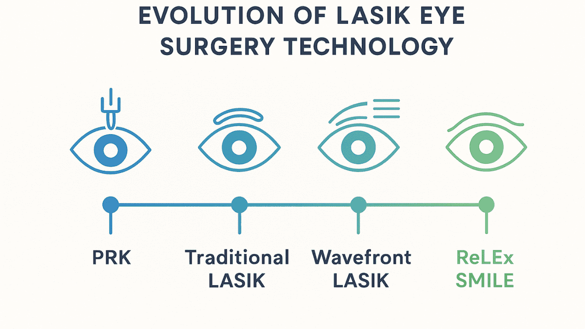 Timeline of LASIK technology evolution