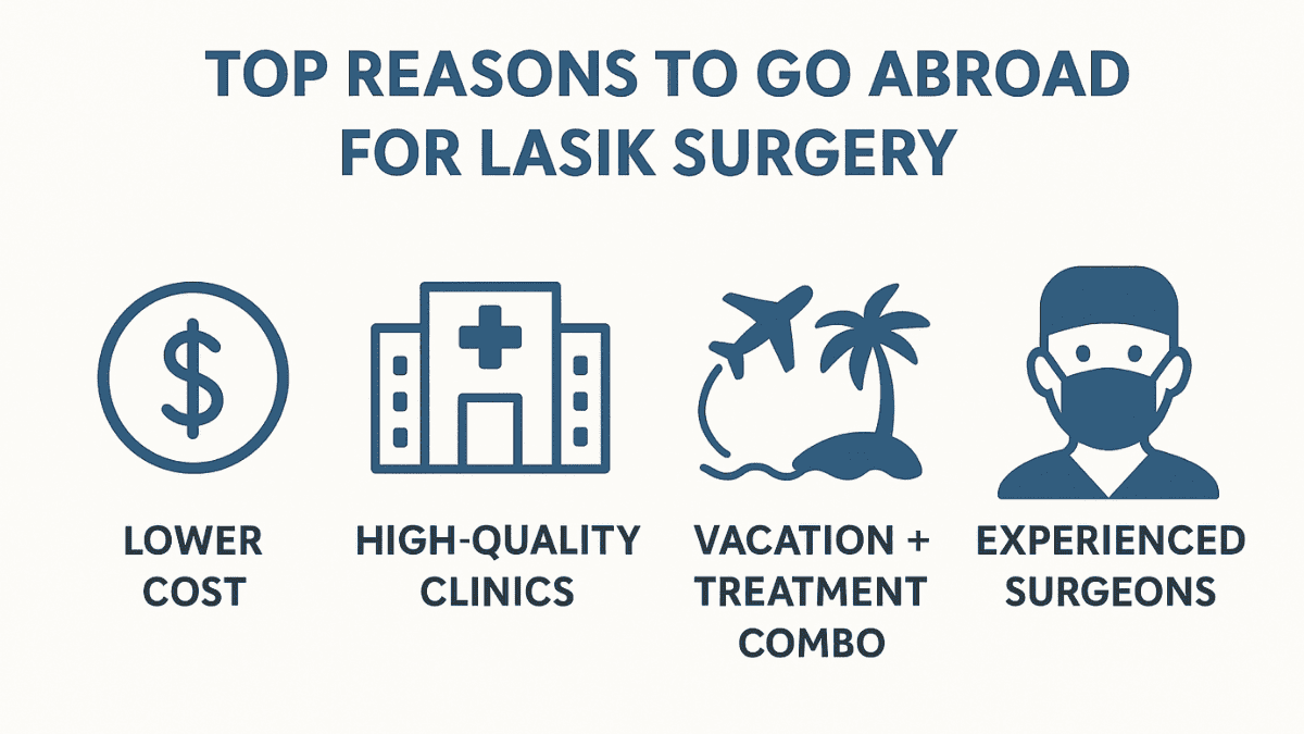 Reasons patients go abroad for LASIK eye surgery