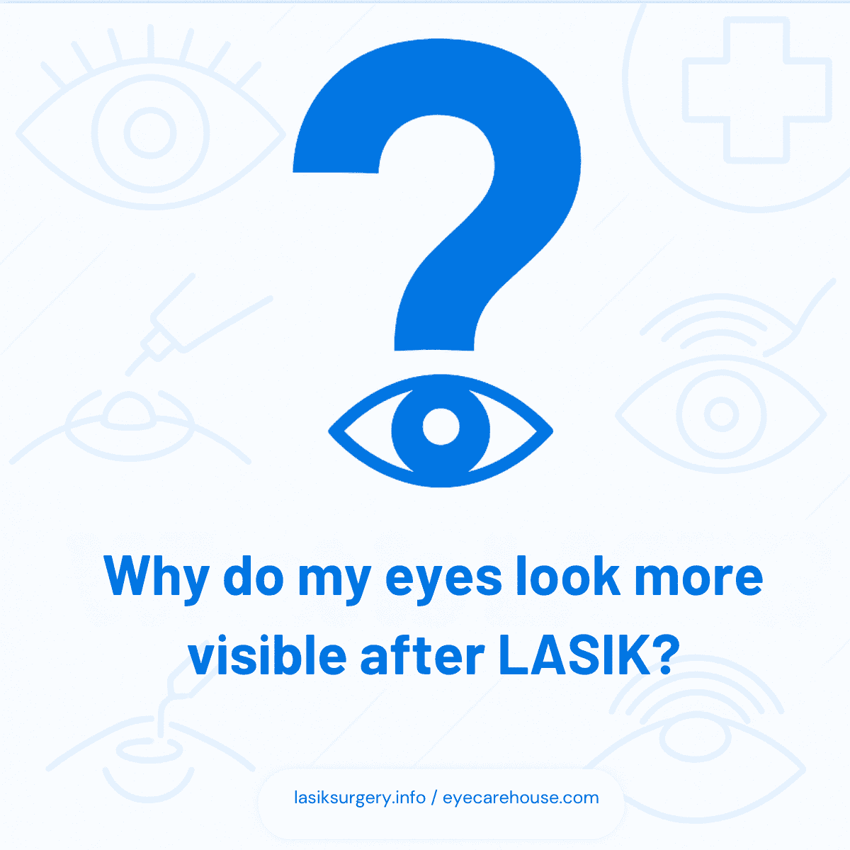 Why Eyes Look More Visible After LASIK Comparison image showing more visible eyes after removing glasses post-LASIK