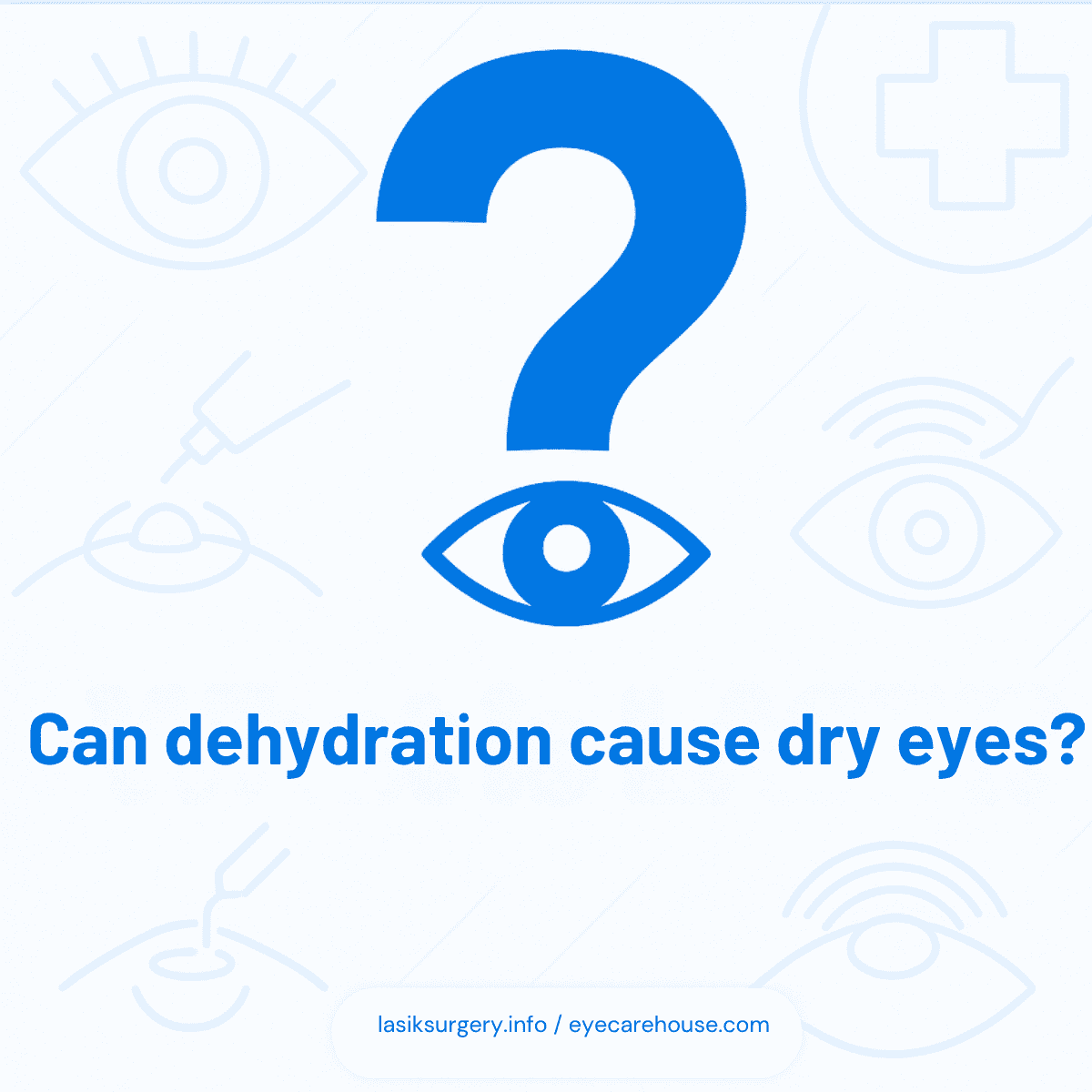 How Dehydration Affects Dry Eye Visual showing correlation between body dehydration and reduced tear production.