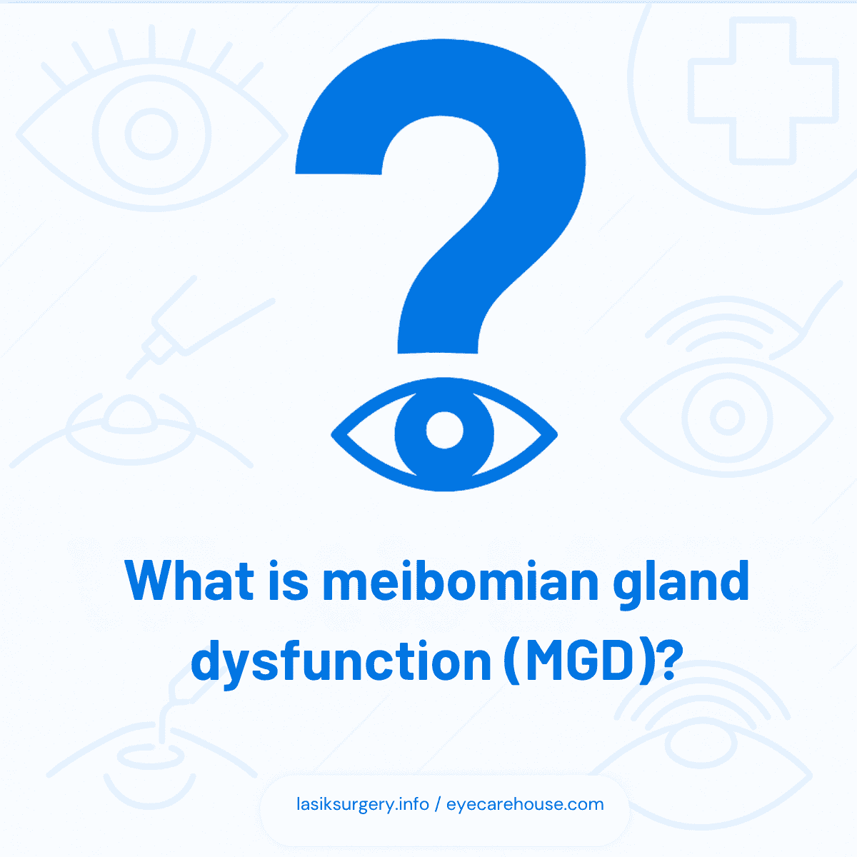 What Is Meibomian Gland Dysfunction? Diagram of meibomian glands showing dysfunction and dry eye link.