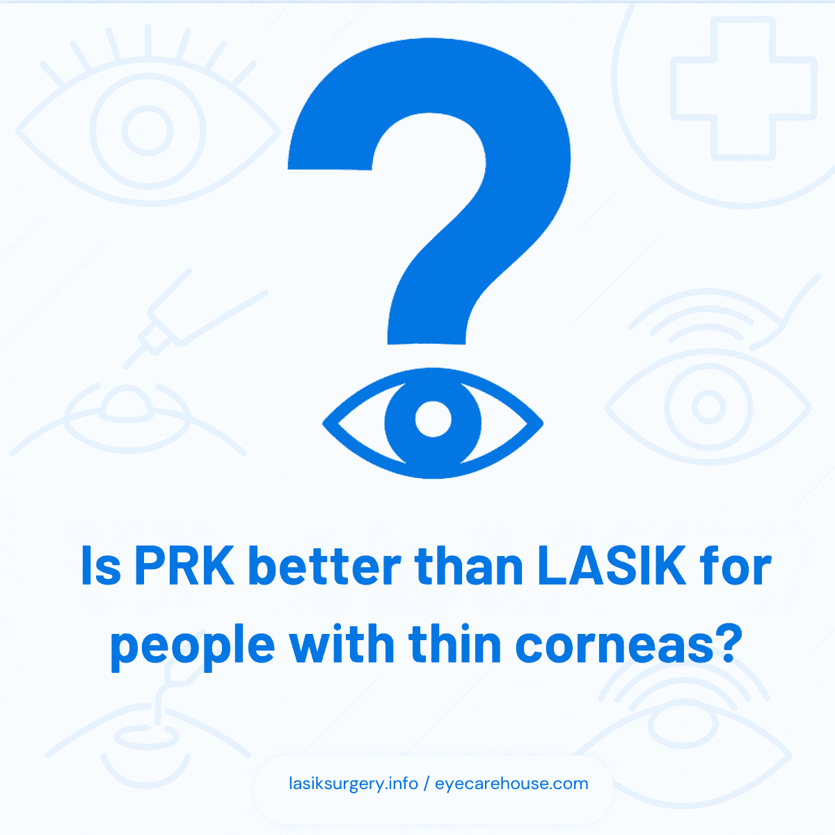 Is PRK better than LASIK for people with thin corneas? - infographic overview Is PRK better than LASIK for people with thin corneas? - visual explanation of concept