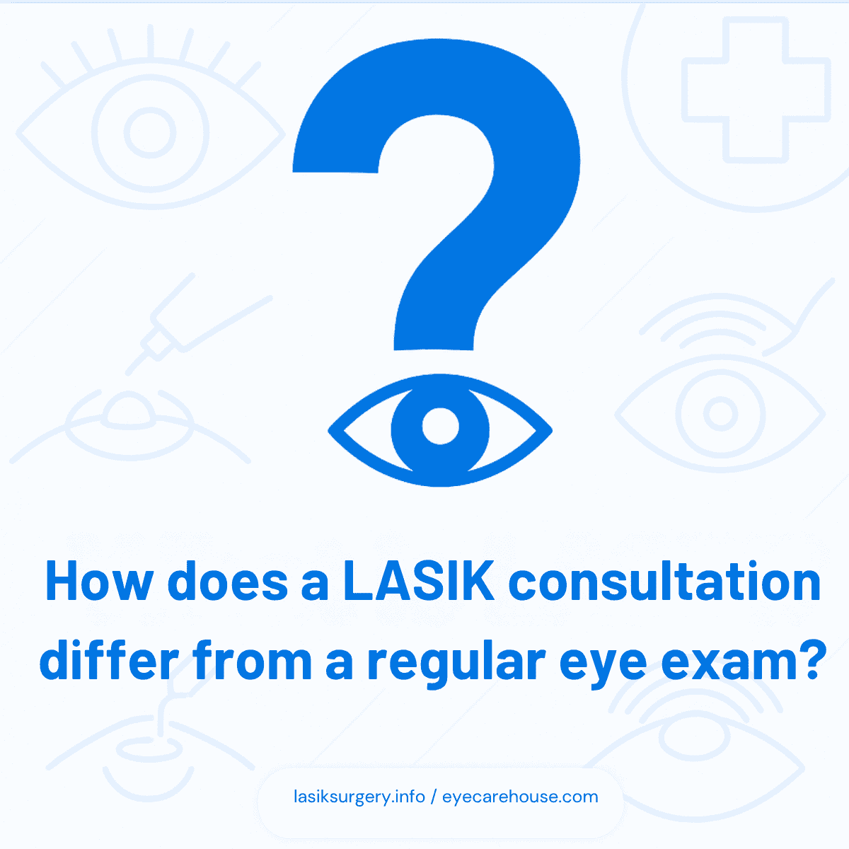 Consultation vs Eye Exam Comparison of LASIK consultation and standard eye exam