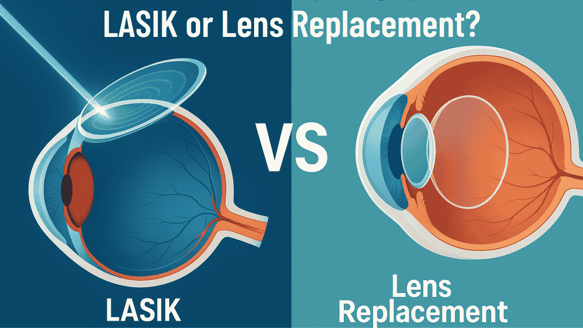 Why Get LASIK Instead of Lens Replacement Surgery – Illustrated Comparison