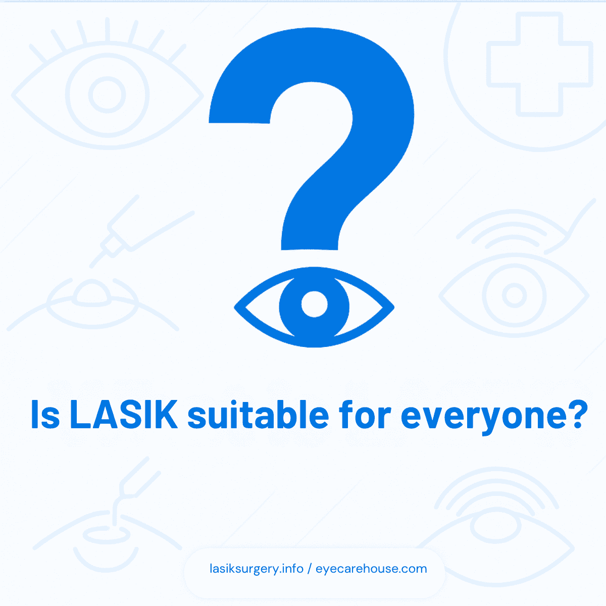 Are You a Good Candidate for LASIK? Checklist illustration showing LASIK candidacy criteria