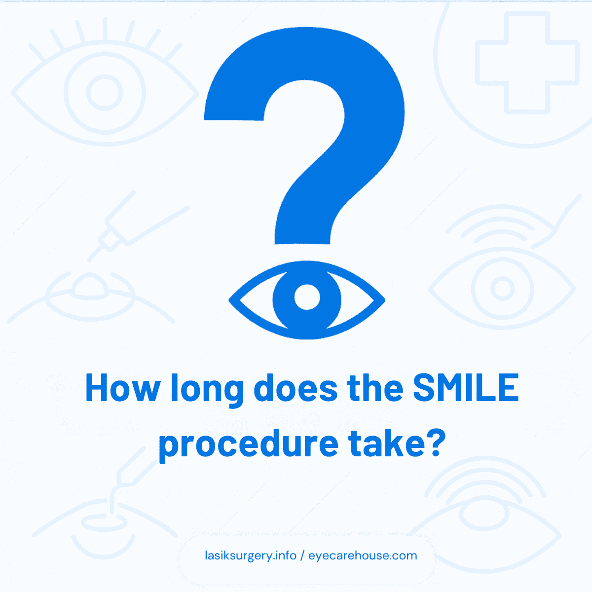 How long does the SMILE procedure take? FAQ: How long does the SMILE procedure take?
