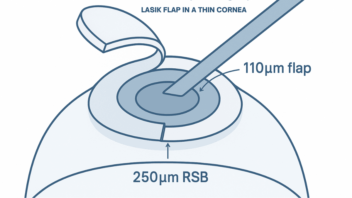 LASIK flap creation and residual stromal bed preservation in thin cornea patients