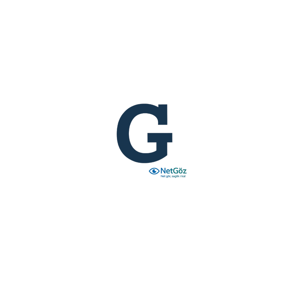 Custom eye chart displaying the letter G in Snellen format