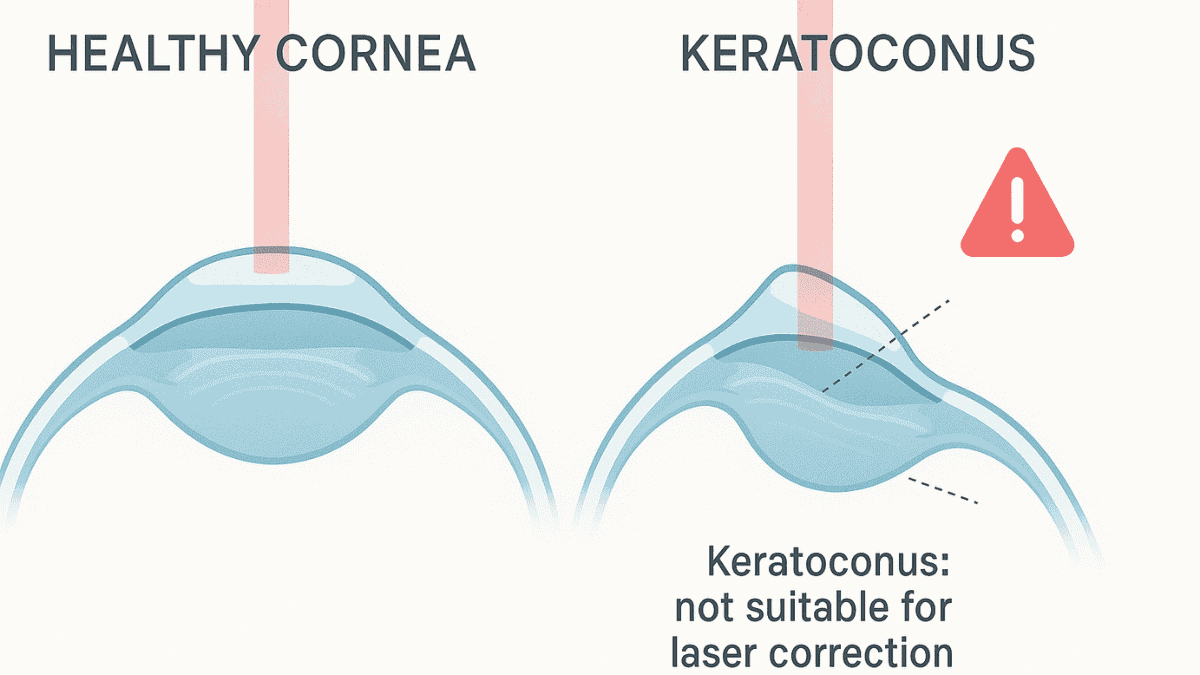 Laser surgery complications in keratoconus patients